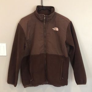 The North Face Girls Extra Large Fleece, Women’s Small, brown